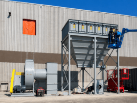 Airex Baghouse Dust Collection System at Ply Gem